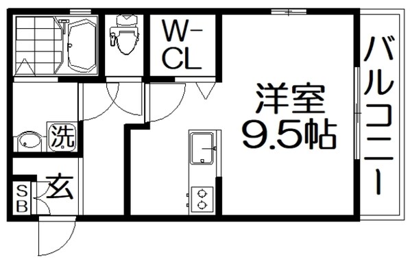 レジデンス寝屋川の物件間取画像